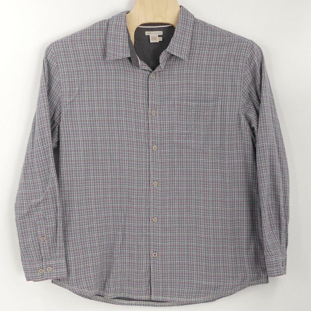 Carbon 2 Cobalt Flannel Plaid Lined Long Sleeve Shirt Shacket Men's XL